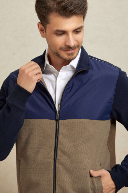 Bej %100 Pamuk Sweatshirt - 5