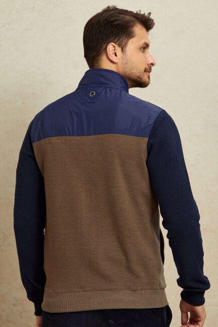 Bej %100 Pamuk Sweatshirt - 7