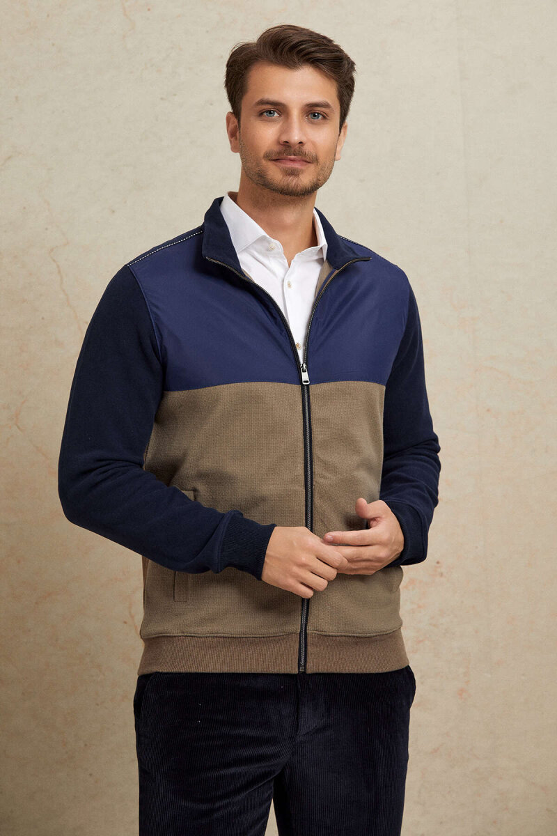 Bej %100 Pamuk Sweatshirt - 2