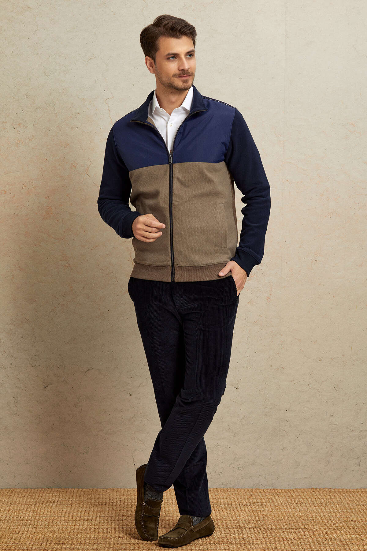 Bej %100 Pamuk Sweatshirt - 3