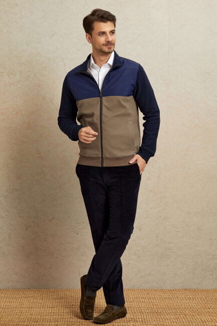 Bej %100 Pamuk Sweatshirt - 3