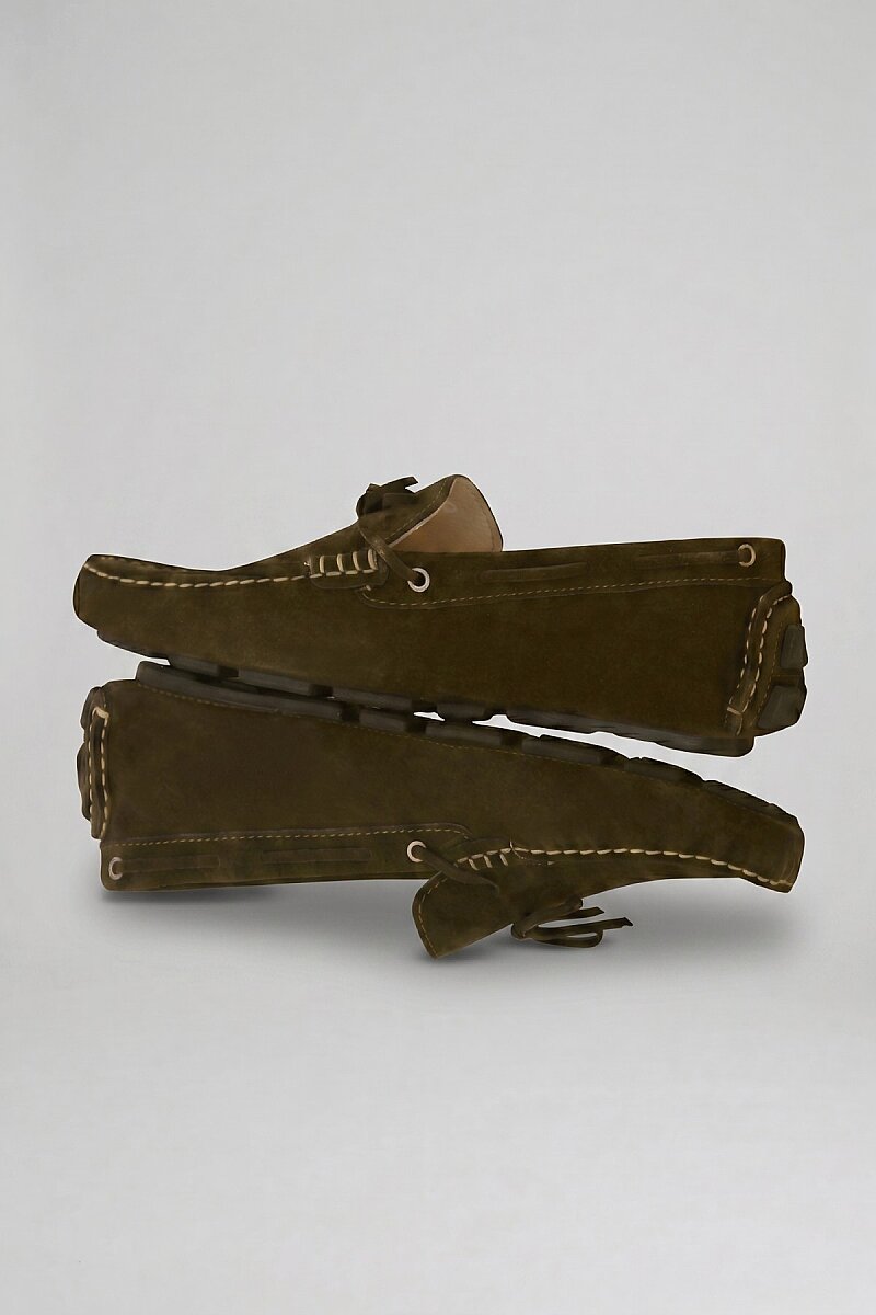 Haki %100 Deri Loafer Ayakkabı (1)