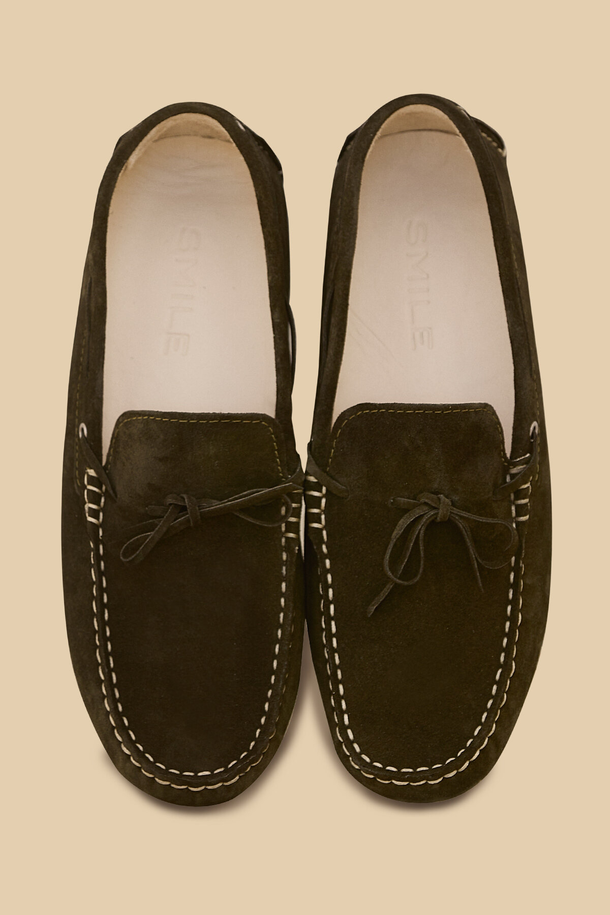 Haki %100 Deri Loafer Ayakkabı - 2