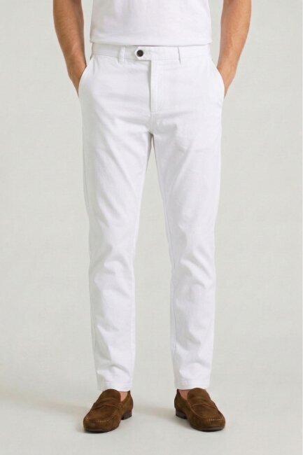 Beyaz Pamuklu Pantolon