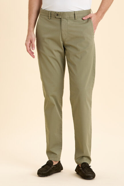 Haki Pamuklu Pantolon 