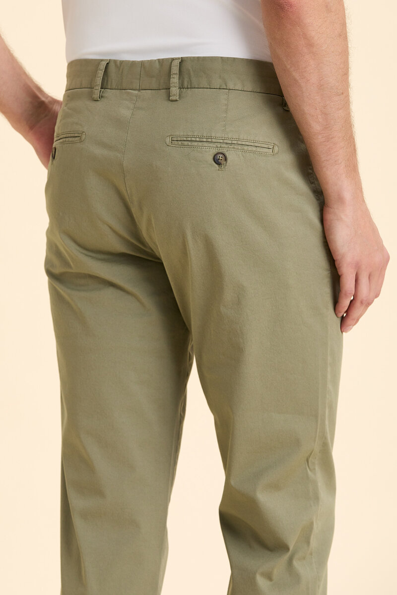 Haki Pamuklu Pantolon - 5