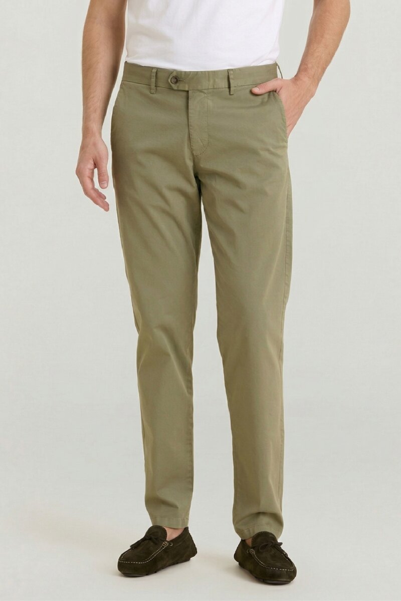 Haki Pamuklu Pantolon