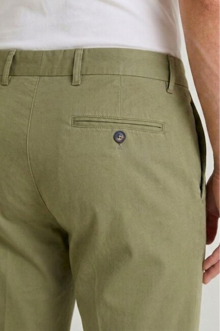 Haki Pamuklu Pantolon - 4