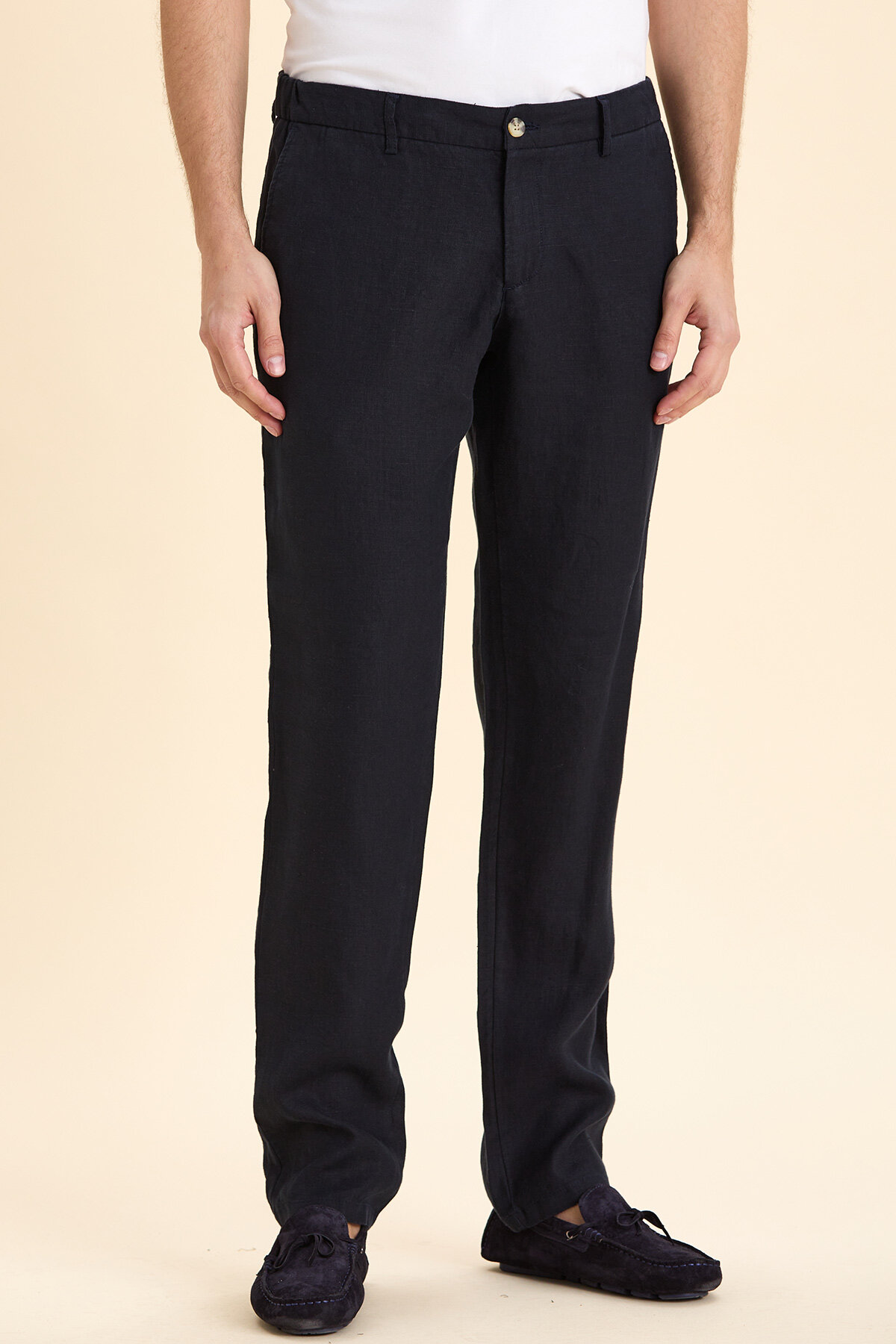 Lacivert Pamuklu Pantolon - 1