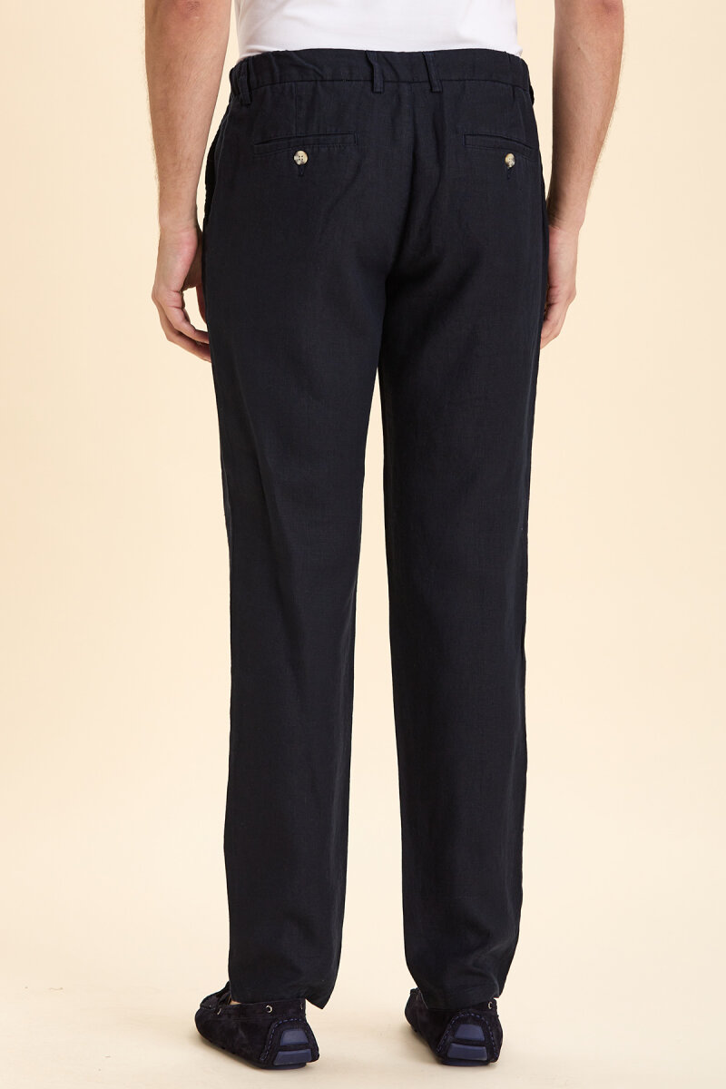 Lacivert Pamuklu Pantolon - 6