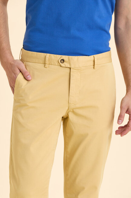 Sarı Pamuklu Pantolon - 3