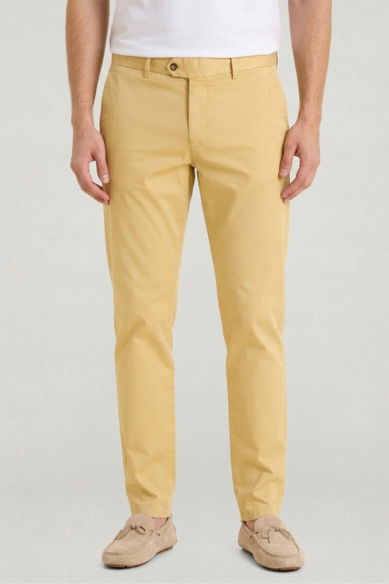 Sarı Pamuklu Pantolon