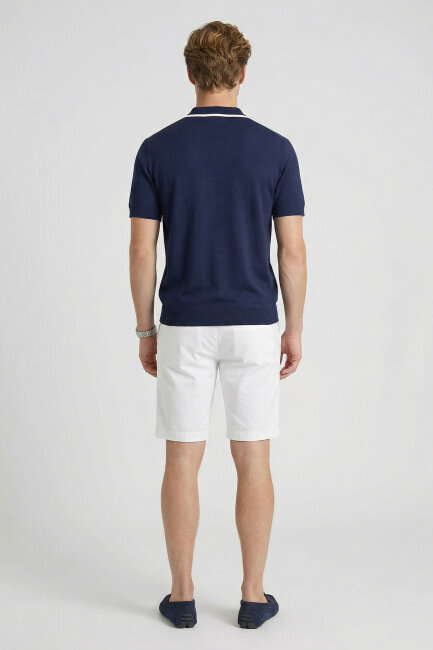 Navy Blue Polo Jersey - 6