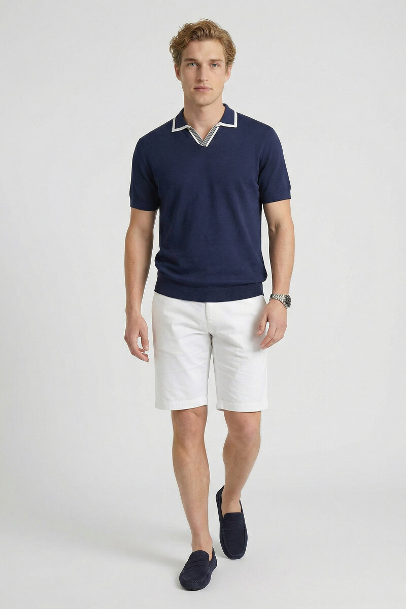 Navy Blue Polo Jersey - 2