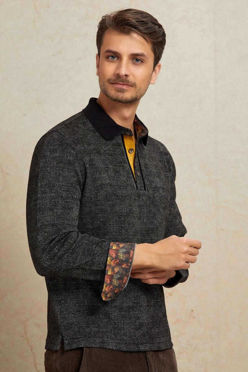 Black Polo Sweatshirt (1)