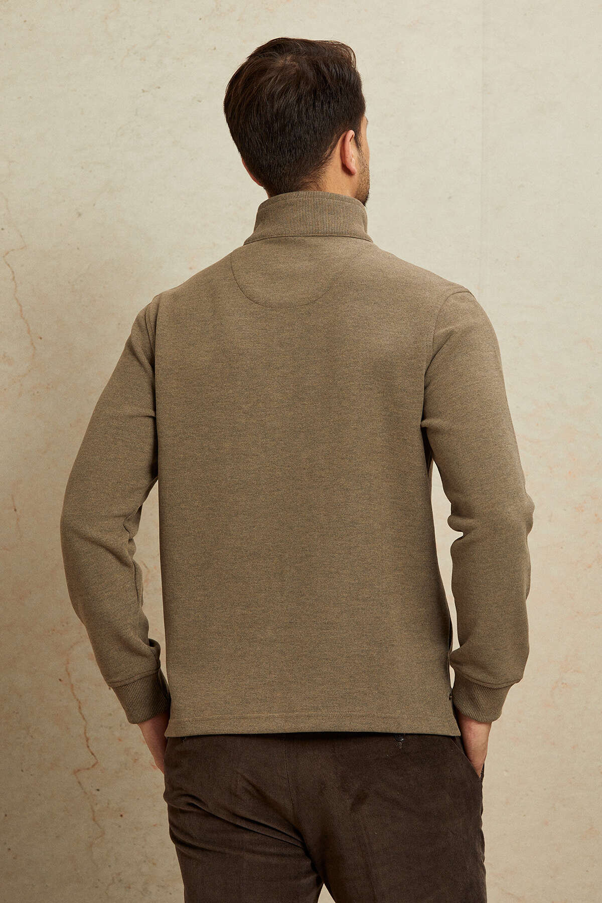 Bej Pamuklu Sweatshirt - 7