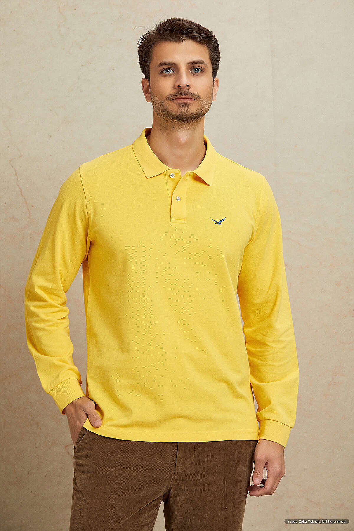 Yellow Polo 100% Cotton Sweatshirt - 2