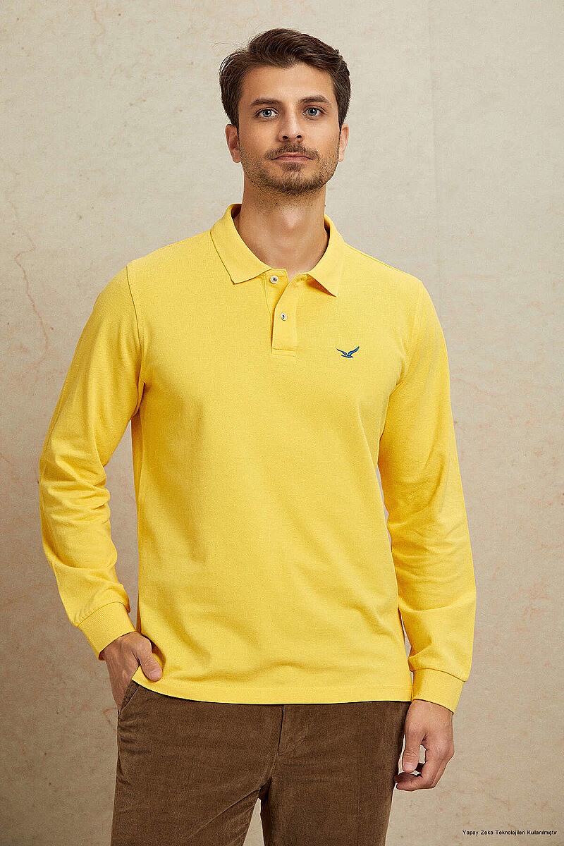 Yellow Polo 100% Cotton Sweatshirt