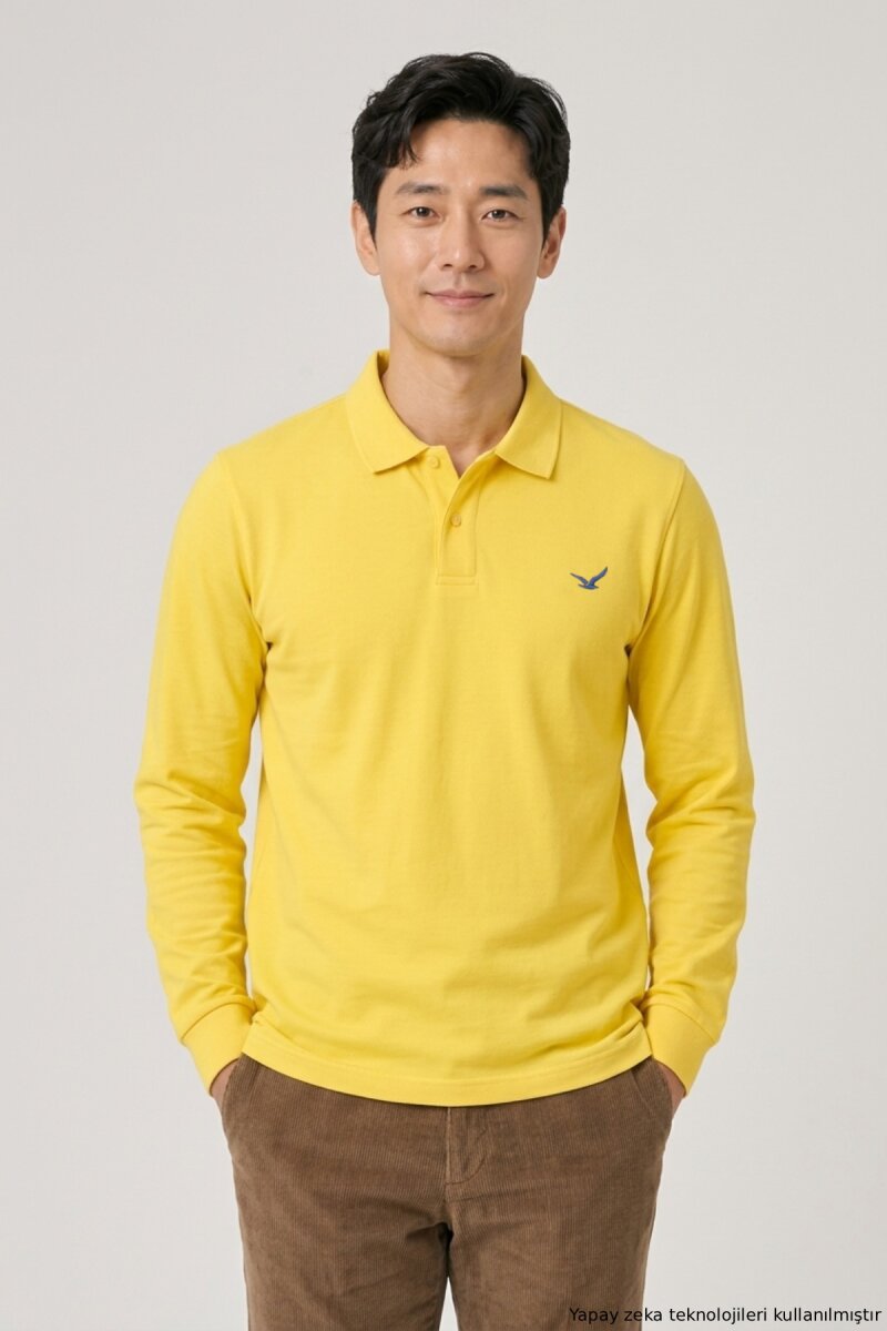 Yellow Polo 100% Cotton Sweatshirt